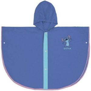 Pelerina de ploaie tip poncho, Stitch, Albastru, 5 - 6 ani imagine