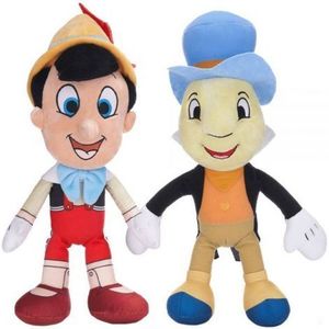 Set 2 jucarii din plus Pinocchio si Jiminy Cricket, 35 cm imagine