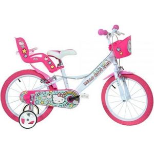 Bicicleta copii 14inch, pentru copii 4-7 ani, hello kitty 144R-HK2 Dino Bikes imagine