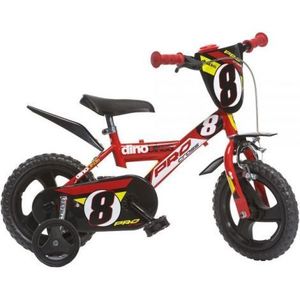 Bicicleta copii 12inch, pentru copii 3-5 ani, pro-cross rosu 123GLN-06-RE Dino Bikes imagine