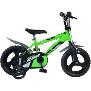 Bicicleta copii 12inch, pentru copii 3-5 ani, r88 verde 412UL-R88-GR Dino Bikes imagine