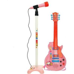 Set chitara si microfon roz Hello Kitty imagine