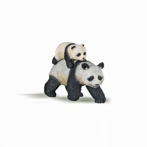 Papo Figurina Ursulet Panda Cu Pui imagine