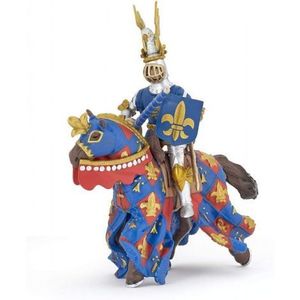 Papo Figurina Cavaler Crin Albastru imagine