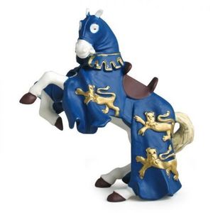 Papo Figurina Calul Regelui Richard Albastru imagine