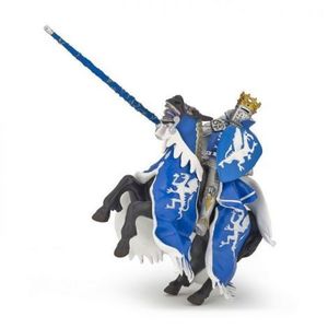 Papo Figurina Calul Regelui Cu Blazon Dragon Albastru imagine