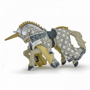 Figurina Papo - Calul cavalerului unicorn imagine