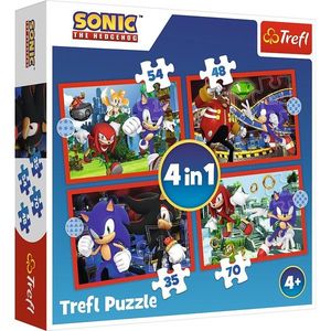 Puzzle 4 in 1 - Sonic - Aventurile lui Sonic | Trefl imagine