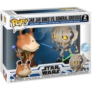 Set 2 figurine - Pop! Star Wars: Jar Jar Binks Vs General Grevious | Funko imagine