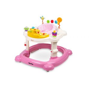 Premergator, jumper si leagan pentru bebelusi Toyz Hip Hop cu scaun rotativ 360 roz imagine