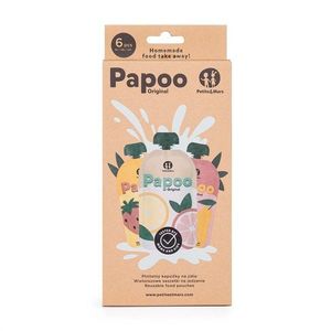 Set de pungi PetiteMars Papoo pentru mancare reutilizabile fara BPA 150 ml Multicolor imagine