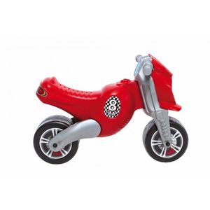 Motocicleta copii cu doua roti fara pedale Cross 8 motor rosu imagine
