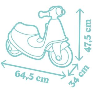 Scuter Smoby Scooter Ride-On albastru imagine