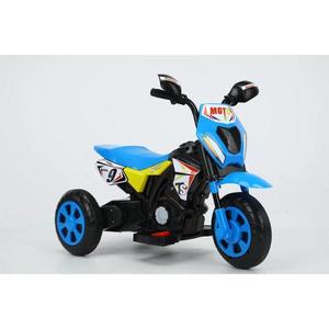 Motocicleta cu pedala electrica albastru imagine