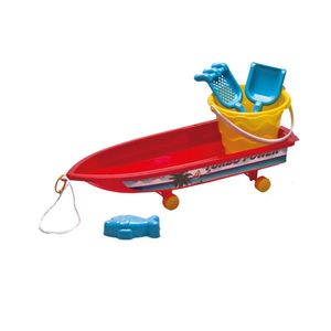 Set joaca pentru nisip cu accesorii Red Luxury Boat imagine