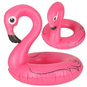 Colac gonflabil pentru inot copii Flamingo Roz 90cm imagine