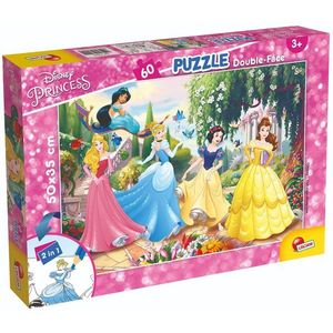 Puzzle 2 in 1 Lisciani Disney Princess, Petrecere in gradina, Plus, 60 piese imagine