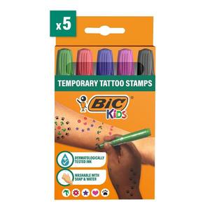 Set 5 stampile pentru tatuaje temporare, Bic Kids imagine