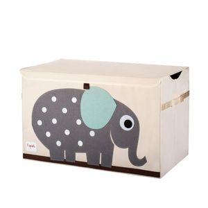 Cutie de depozitare XXL pentru camera copiilor, 3 Sprouts, Elefant imagine