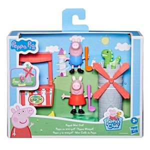 Set de joaca cu 2 figurine si accesorii, Peppa Pig, Mini Golf, F4392 imagine