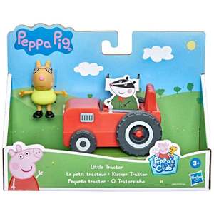 Set figurina si mini vehicul, Peppa Pig, Little Tractor, F4391 imagine