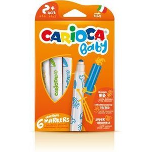 Carioca super lavabila Carioca Baby, varf rotunjit special, 6 culori imagine