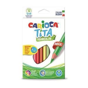 Creioane colorate Carioca Tita Maxi, 12 culori imagine