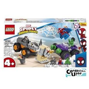 LEGO Marvel - Spidey si prietenii lui uimitori Confruntarea dintre Hulk si Masina Rinocer 10782 imagine