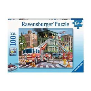 Puzzle Ravensburger - Masini de pompieri, 100 piese imagine