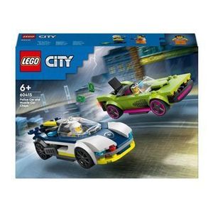LEGO City - Urmarire cu masina de politie si masina puternica 60415 imagine
