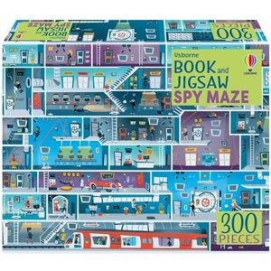 Puzzle 300 piese - Usborne Book and Jigsaw Spy Maze | Usborne imagine