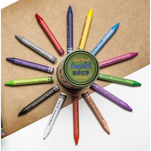 Set 18 creioane cerate - Andy Warhol | Mudpuppy imagine