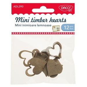 Accesorii craft - Mini-inimi lemnoase | Daco imagine