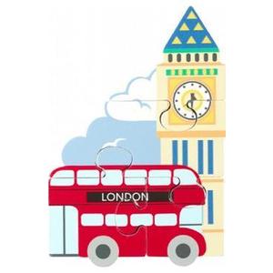 Mini puzzle 3D lemn: Autobuzul londonez imagine