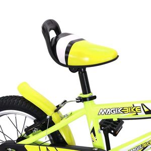 Bicicleta pentru copii roti 14 inch Magik Bikes SuperMagik 2 frane de mana roti ajutatoare Galben Neon imagine