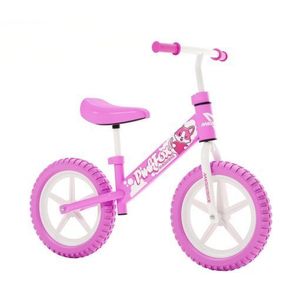 Bicicleta echilibru fara pedale Magik Bikes roti EVA 12 inch reglabila Pink Fox Roz cu Alb imagine