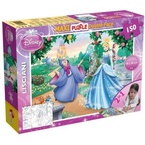 Puzzle de podea 2 in 1 Lisciani Disney Princess, Cenusareasa, Maxi, 150 piese imagine