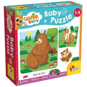Puzzle baby, Lisciani, Animalute din padure, 24 piese imagine