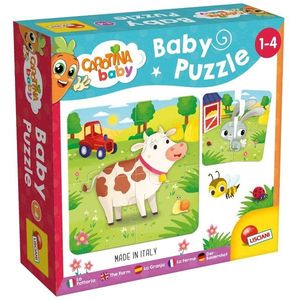 Puzzle baby, Lisciani, Animalute de la ferma, 24 piese imagine