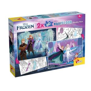 Puzzle de podea, Lisciani, Disney Frozen, Maxi, 2 x 60 piese imagine