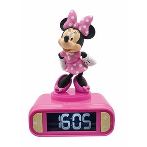 Ceas digital cu alarma si lumina de noapte, Lexibook, Minnie Mouse imagine