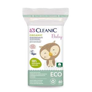 Dischete din bumbac, Cleanic Baby Eco, 60 buc imagine