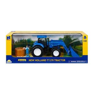 Tractor cu figurina, New Ray, New Holland T7.270, 1: 32 imagine