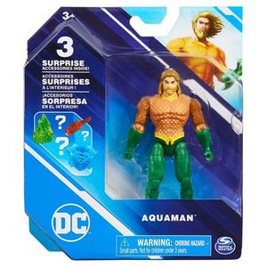 Figurina cu 2 accesorii surpriza, DC Universe, Aquaman, 10 cm, 20137129 imagine