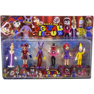 Set 6 figurine, Amazing Digital Circus, Shop Like A Pro®, 10 cm, Multicolor imagine