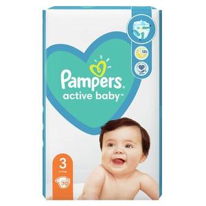 Scutece pentru Bebelusi - Pampers Active Baby, marimea 3 (6-10 kg), 70 buc imagine