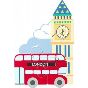 Mini puzzle 3D lemn: Autobuzul londonez imagine
