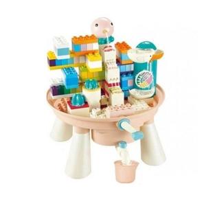Masuta de joaca pentru copii cu apa si cuburi de construit Bricks-123 pcs imagine