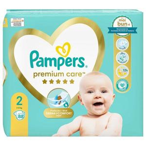 Scutece pentru Bebelusi - Pampers Premium Care, marimea 2 (4-8 kg), 88 buc imagine