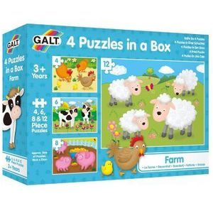 Set 4 puzzle-uri Animale de la ferma, 30 piese imagine